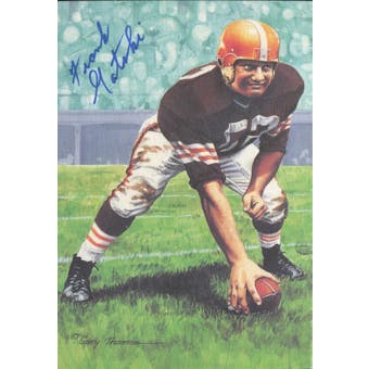 Frank Gatski Autographed Goal Line Art Card JSA #KK52358 (Reed Buy)