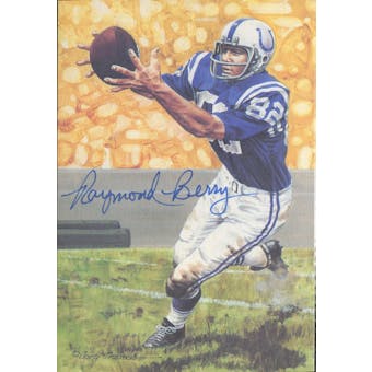 Raymond Berry Autographed Goal Line Art Card JSA #KK52370 (Reed Buy)