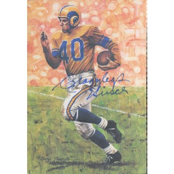 Elroy "Crazylegs" Hirsch Autographed Goal Line Art Card JSA #KK52372 (Reed Buy)