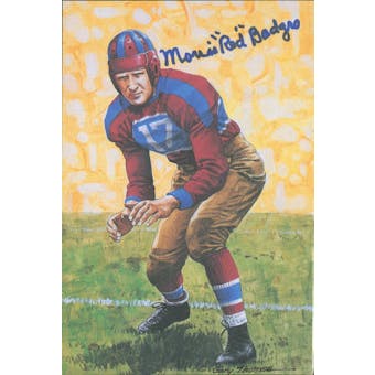 Morris "Red" Badgro Autographed Goal Line Art Card JSA #KK52382 (Reed Buy)