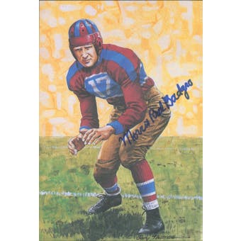 Morris "Red" Badgro Autographed Goal Line Art Card JSA #KK52385 (Reed Buy)