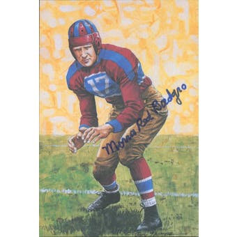 Morris "Red" Badgro Autographed Goal Line Art Card JSA #KK52386 (Reed Buy)