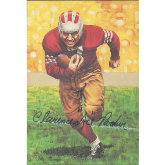 Clarence "Ace" Parker Autographed Goal Line Art Card JSA #KK52408 (Reed Buy)