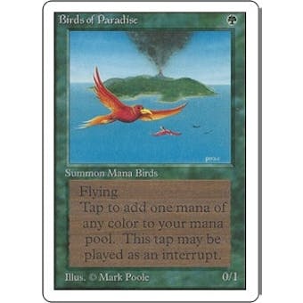 Magic the Gathering Unlimited Single Birds of Paradise - MODERATE PLAY (MP)