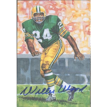 Willie Wood Autographed Goal Line Art Card JSA #KK52452 (Reed Buy)
