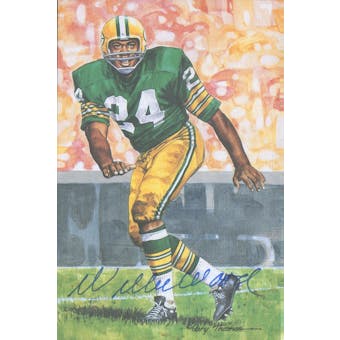 Willie Wood Autographed Goal Line Art Card JSA #KK52453 (Reed Buy)