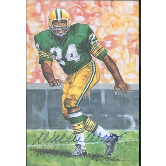 Willie Wood Autographed Goal Line Art Card JSA #KK52454 (Reed Buy)