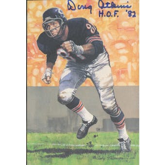 Doug Atkins Autographed Goal Line Art Card w/ insc "HOF '82" JSA #KK52462 (Reed Buy)