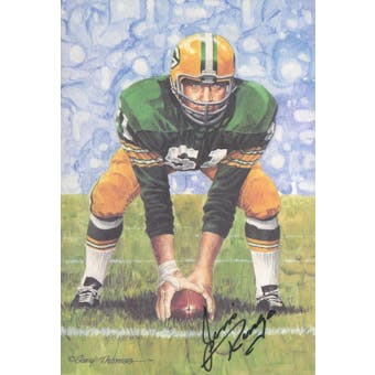 Jim Ringo Autographed Goal Line Art Card JSA #KK52472 (Reed Buy)