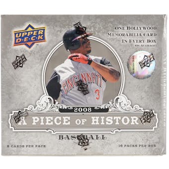 2008 Upper Deck Piece Of History Baseball Hobby Box