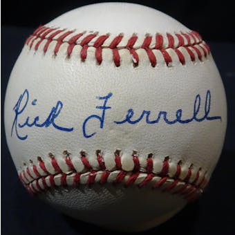 Rick Ferrell Autographed AL Brown Baseball JSA KK52591 (Reed Buy)