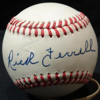 Rick Ferrell Autographed AL Brown Baseball JSA KK52592 (Reed Buy)