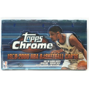 1999/00 Topps Chrome Basketball Hobby Box (Reed Buy)