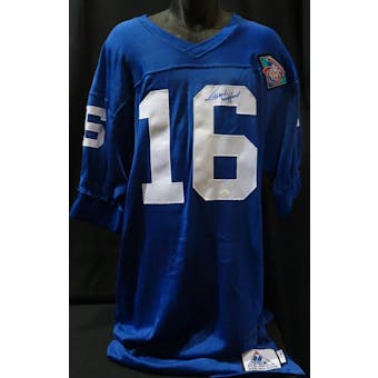 Frank Gifford New York Giantss Autographed 75th Authentic Throwback Jersey (Apex 46 L) JSA KK52044 (Reed Buy)
