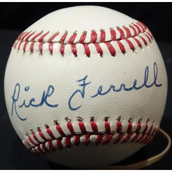 Rick Ferrell Autographed AL Brown Baseball JSA KK52593 (Reed Buy)