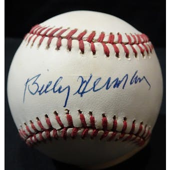 Billy Herman Autographed NL Giamatti Baseball JSA KK52594 (Reed Buy)