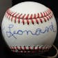 Buck Leonard Autographed NL Giamatti Baseball JSA KK52673 (Reed Buy)