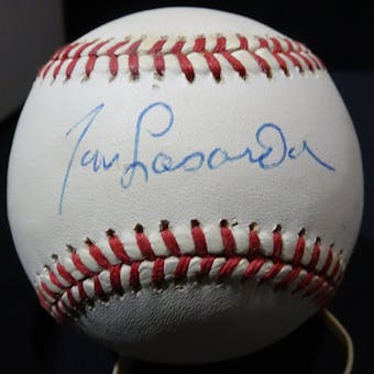 Tommy Lasorda Autographed NL White Baseball JSA KK52754 (Reed Buy)