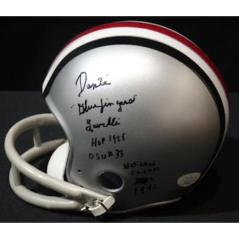 Dante "Gluefingers" Lavelli Ohio State Auto Football Mini Helmet (HOF 1975) JSA KK52127 (Reed Buy)