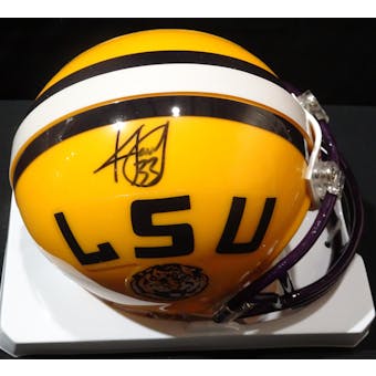 Kevin Faulk LSU Tigers Autographed Football Mini Helmet JSA KK52123 (Reed Buy)