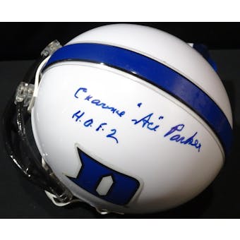 Clarence "Ace" Parker Duke Blue Devils Auto Football Mini Helmet (HOF) JSA KK52134 (Reed Buy)