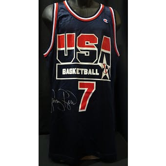 Larry Bird USA Olympic Autographed Authentic Jersey (Champion 48) JSA KK52063 (Reed Buy)