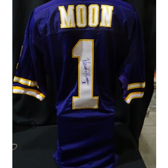 Warren Moon Minnesota Vikings Auto NFL 75th Authentic Throwback Jersey JSA KK52006 (Reed Buy)