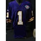Warren Moon Minnesota Vikings Auto NFL 75th Authentic Throwback Jersey JSA KK52006 (Reed Buy)