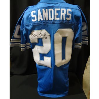 Barry Sanders Detroit Lions Autographed Team Issued Jersey (97 Reebok 44) JSA KK52026 (Reed Buy)
