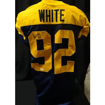 Reggie White Green Bay Packers Auto NFL 75th Auth Throwback Jersey JSA BB42441 (Reed Buy)