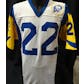 Vince Newsome Los Angeles Rams Game Used Jersey 40th (1985 Sand-Knit 46) (Reed Buy)