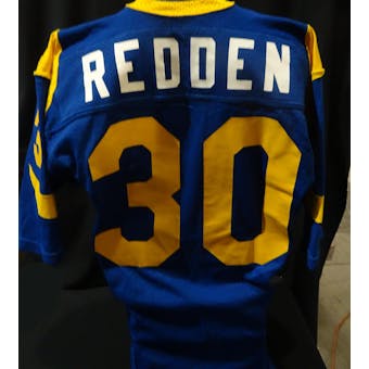 Barry Redden Los Angeles Rams Game Used Jersey (1980s Sand-Knit 46) (Reed Buy)
