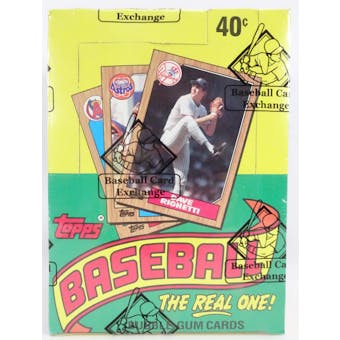 1987 Topps Baseball Wax Box (BBCE) (FASC) (Reed Buy)
