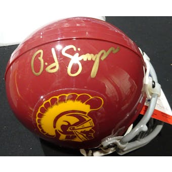 OJ Simpson USC Trojans Autographed Football Mini Helmet PSA/DNA B52203 (Reed Buy)