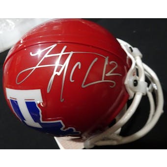 Luke McCown Louisiana Tech Bulldogs Auto Football Mini Helmet TriStar 3098158 (Reed Buy)