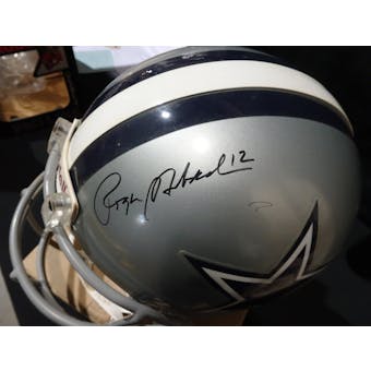 Roger Staubach Dallas Cowboys Autographed Football ProLine Helmet JSA KK52820 (Reed Buy)