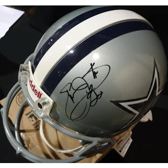 Emmitt Smith Dallas Cowboys Autographed Football ProLine Helmet JSA KK52808 (Reed Buy)