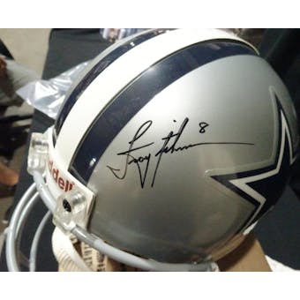 Troy Aikman Dallas Cowboys Autographed Football ProLine Helmet JSA KK52759 (Reed Buy)