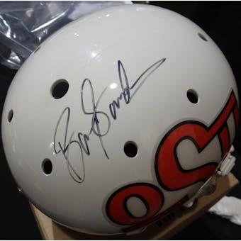 Barry Sanders Oklahoma State Autographed Replica Helmet Schwartz/JSA KK52765 (Reed Buy)