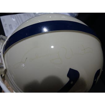Johnny Unitas Baltimore Colts Auto ProLine Helmet (faded signature) JSA BB54070 (Reed Buy)