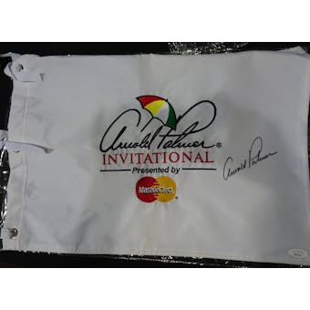Arnold Palmer Autographed Golf Invitational Pin Flag JSA BB42545 (Reed Buy)