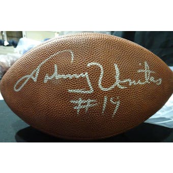 Johnny Unitas Autographed Official NFL Football JSA BB54092 (Reed Buy)