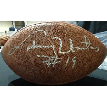 Johnny Unitas Autographed Official NFL Football JSA BB54091 (Reed Buy)