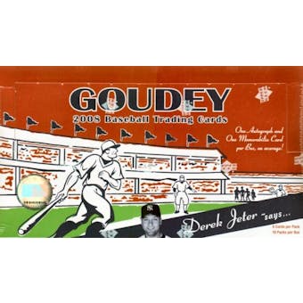2008 Upper Deck Goudey Baseball Hobby Box