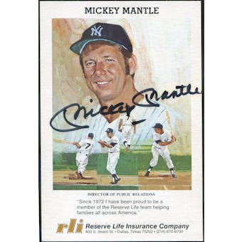 Mickey Mantle New York Yankees Autographed Brochure JSA BB42559 (Reed Buy)