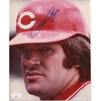 Pete Rose Cincinnati Reds Autographed 8x10 Photo JSA KK52841 (Reed Buy)