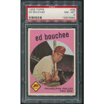 1959 Topps Baseball #39 Ed Bouchee PSA 8 (NM-MT)