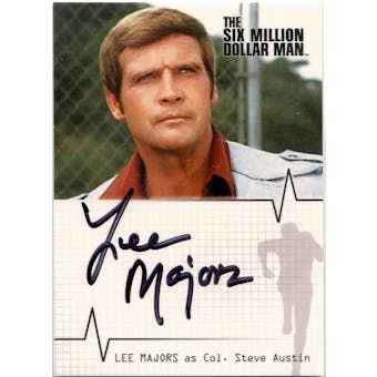 Lee Majors Rittenhouse Six Million Dollar Man #A14 Steve Austin Autograph (Reed Buy)