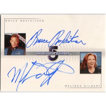 Bruce Boxleitner/Melissa Gilbert Rittenhouse Babylon 5 #DA1 Autograph (Reed Buy)