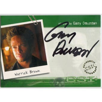 Gary Dourdan Strictly Ink CSI #CSI-A2 Warrick Brown Autograph (Reed Buy)
